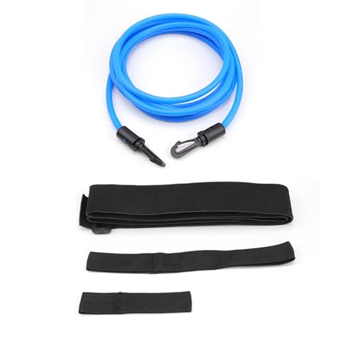 Trekkoord voor zwemmen, 4 m verstelbare zwemtouw voor zwembad en volwassenen, met opslag Net Bag, Zwemgordel, Zwemgordel voor Zwemmen, Krachttraining, Watersport