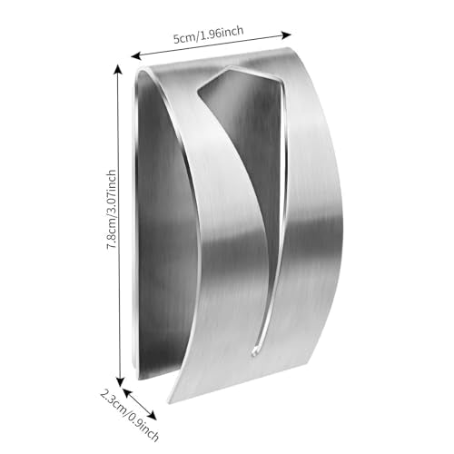 5 stuks metalen handdoekhanger, roestvrij stalen handdoekhaak, handdoekhouder voor badkamer en keuken, Geschikt voor keuken, badkamer, kantoor, boren geen behoefte