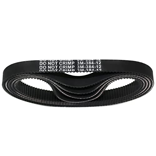 3M-384-12 Versterkte Clutch Drive Belt, Yuecoom Premium Starter Generator Belt Vervanging Gesynchroniseerde Drive Belt Motorfiets Accessoires (zwart) 5