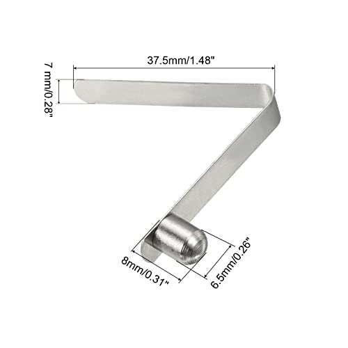 8 x 6,5mm Kajak Paddle Cabinets, 5st Rod Push Knop Solid Steel Spring Clip Knop Vergrendelen Enkele Buis voor Camping Tent Tent Bar