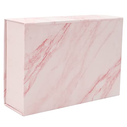 Grote geschenkdoos met deksel Magnetisch Cadeaudoos Herbruikbare Decoratieve Elegante Cadeaudoosjes Classic Shape Opvouwbare Karton Cadeaudoos voor Cadeau Accessoires 26 X 19 X 8 Cm (Marmeren stijl)