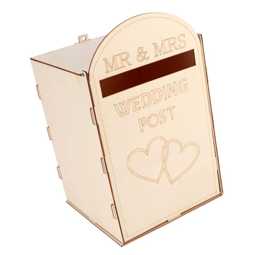 Sea Wedding Post Box Houten Cadeaubon Postvak Rustieke bruiloft Cadeaubon Holder Box voor bruiloft feest decoratie