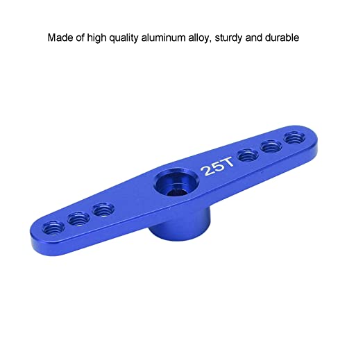 25T Metalen Servo Arm, 3Pcs/Set Aluminium RC Servo Arm Horn met CNC die 1/10 RC Car Upgrade Part machinaal bewerken(Blauw) 3