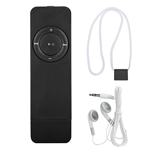 MP3 speler met Usbmp3 MP4 spelers, Mp3 muziekspeler draagbare muziek media MP3 speler met Lanyard om te luisteren naar muziekzwart (Tbestbnxgmu58ht-11)