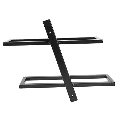 Wandwijnrek, metaal Wine Bottle Rack Design Wall Wine Rack voor Keuken, Living Room, Bar Restaurant, 2/4 flessen, zwart (2 flessen Black Angled Wine Rack met 2 flessen zwart) 5