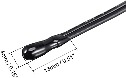 Zee 5 st. 10K Temperatuur sensor sonde, waterdichte temperatuur sensor sonde 3950 NTC Temperatuur sensor sonde, digitale temperatuur transmitter uitbreiding Kabel Rubber hoofd 4