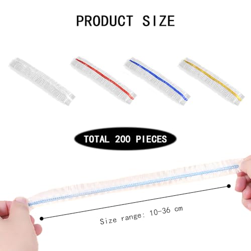 200 stuks Food Covers Plastic Stretch,Plastic Food Covers Elastische Food Covers Fresh Storage Bags Shrinkable Food Covers Food Storage Covers Deksels voor Fruit/Vegetabel/Meat