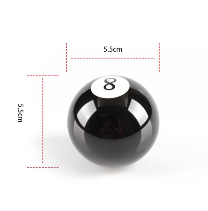 Zwart 8 Biljart Ball Gear Shift Knob Universele versnelling Shift Knob voor de meeste auto's voertuigen