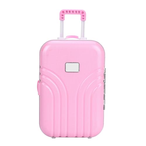 Crazy Shopping Suitcase voor kinderen leuke Plastic Rolling Suitcase Mini Bagage Box(Roze), roze