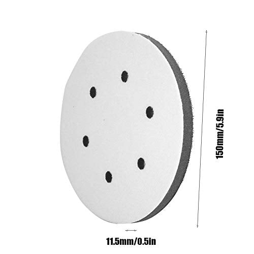 Tampon de Ponçage Souple, 150 mm Ponçage de Tampons d'Interface de Ponçage Doux Éponge Douce Diamètre 150 mm (6 hole) 4