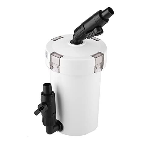Silent External Pot Filter met pomp voor Aquariumvis, Small 55 Gallon HW-602B Aquariumwaterfilterset voor zoet en zout water (602 zonder waterpomp en toebehoren)