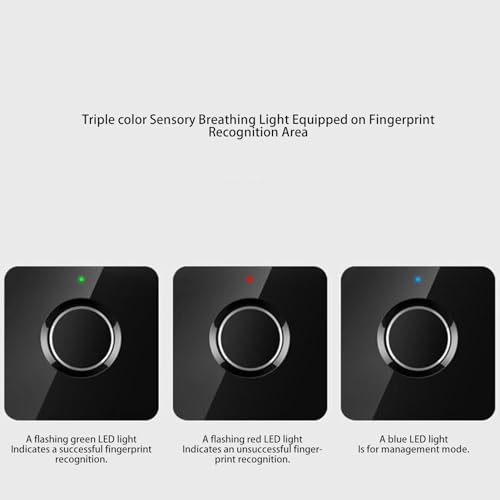 Biometrische Vingerafdruk cabinet slot Slim verborgen lade veilig elektrisch sleutelloos slot voor thuis met 360° erkenning, snel ontgrendelen voor multi-gebruiker (Vingerafdruk