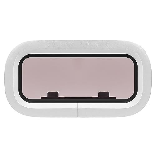 Marine Illuminator, robuust, 303 x 156 mm, afgeronde hoek, oxidatiebestendig, bootpoort voor wanddiktes van 5 tot 25 mm