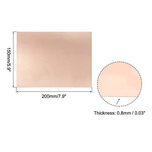 FR4 Double Side Copper Clad 200 x 150 x 0,8 mm PCB Gelamineerde printplaat