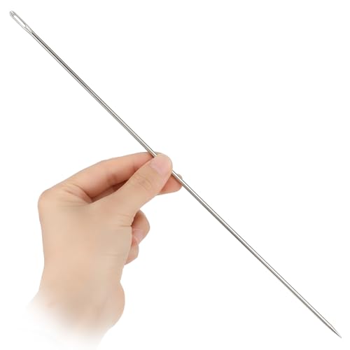 Grote oognaainaalden, 10 inch lange professionele bekleding Naald, gemakkelijk te Thread, 3 mm dik, voor thuis, leer, Tapestry, Borduren, Tapijt, DIY
