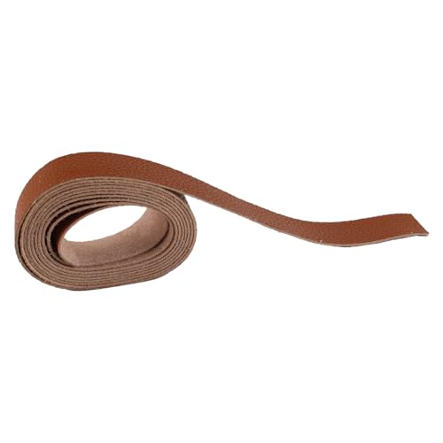 25mm x 2m Faux Grain Leather Strips, Bruin lederen rand voor doe-het-zelf knutselen, gitaarbanden, armbanden en sieraden gereedschap