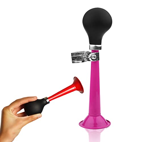 Fiets Air Horn Fietsen Retro Chrome Metalen Hooter Luid Bell Bugle Trompet Alarm Rubber Squeeze Bulb, 8,46 Inch