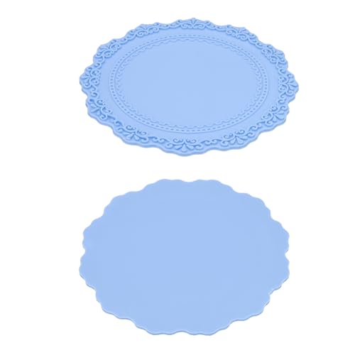 Wax Siliconen Pad 2 Pieces Wax Seal Pads met 40 Double Sided lijm Dots voor DIY, Blauw 3