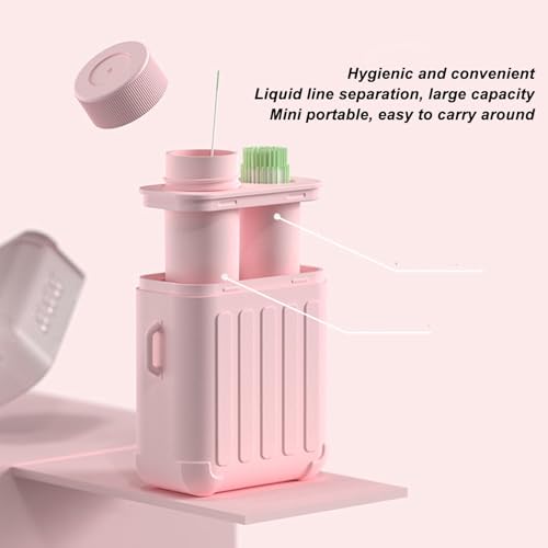 Oorbel Hole Cleaning Kit, Reiniging Kit voor oorbellen gaten, effectief en gemakkelijk te gebruiken reinigingslijn, 10 ml vloeibare reiniger voor Piercings en tandheelkundige floss 3