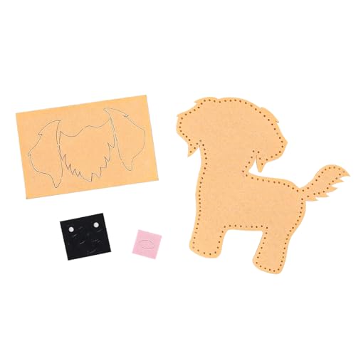 Vilt naaien ambacht Kit DIY naaien Vilt dieren leuke ambachten educatieve naaiset voor educatieve beginners meisjes jongens (Hond) 3