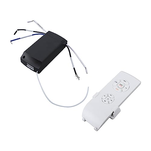 Afstandsbediening set voor plafondventilator, lange afstand, timing functie Perfecte vervanging Universeel ontwerp Duurzaam materiaal voor plafondventilator thuis 5