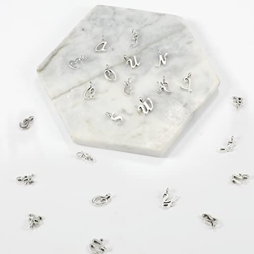 130 st ABC Letter Charms Mini Alphabet A-Z Zinklegering armband ketting hangers voor DIY sieraden maken zink, Zinc, Zinc,Geen edelsteen, Zink, Geen edelsteen 3