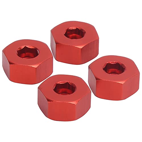 RC Hex Combiner, Wheel Hub Hex Adapter 5mm tot 12mm Combiner Verkrijgbaar voor WPL D12 1/10 RC Model Trucks(Rood)
