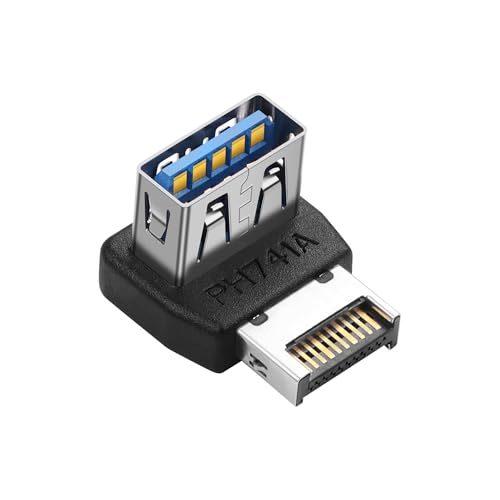 USB 3.1 Front Panel Header 10Gbps Type E naar USB 3.1 Moederbord Header Adapter Type-E Man naar USB Een Vrouwelijke Front Connector Converter (PH741A)