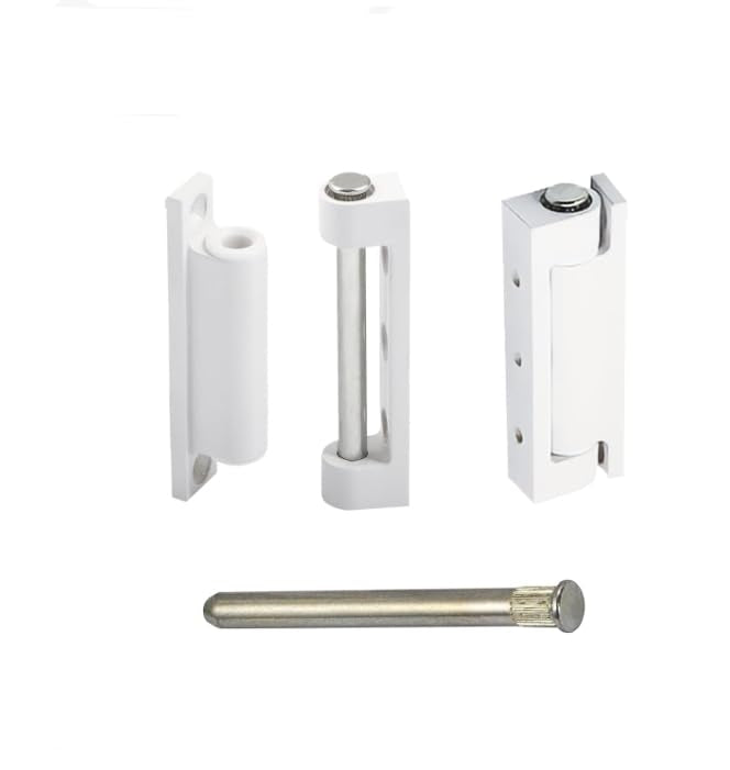 4 Stukken en raamscharnieren, raamhardware reserveonderdelen, deur en raamscharnieren, deurscharnieren, raamscharnieren voor schroef-aan (Wit) 3