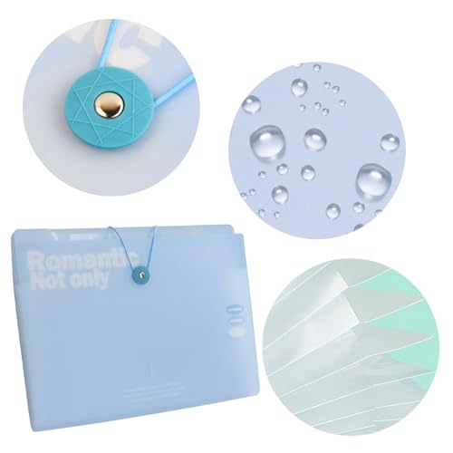 Uitbreidbare documentmap, Accordeon Document Map met label, Plastic A4 File Organizer met 12 Compartiments, A4 Opvouwbare documenthouder voor thuis, School, Office (Pink) 3