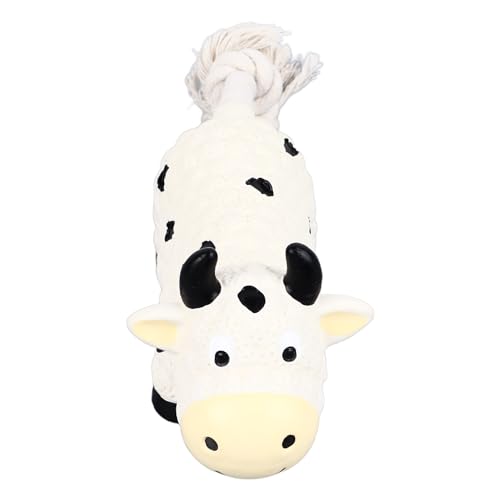 Latex honden piepende zachte interactieve hond met unieke vorm Puppy kauwen voor binnen kleine middelgrote honden koe Latex hond piepen (koe) 5