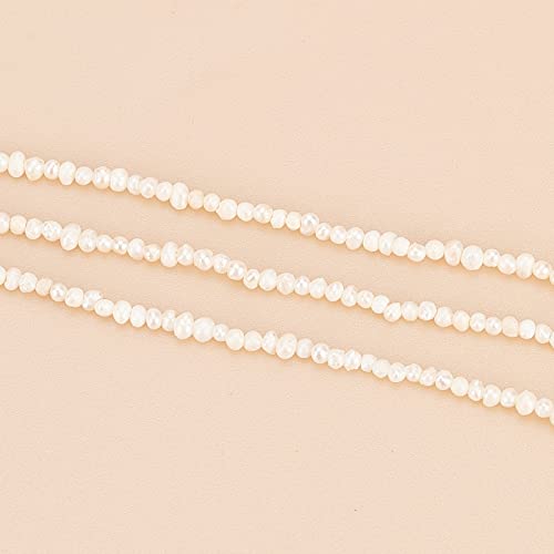 1 onderdelen Ca. 155 Mini Natural Zoetwater Cultuur Parels, 1.5~3mm Kleine vorm van rijst Zoetwater Parel Losse zoetwaterparel voor sieraden maken, Shell kleur 4