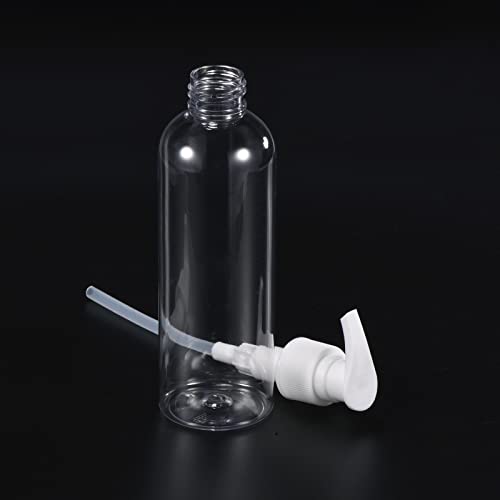 200ml Airless Pump Bottles 3 Pack Portable Refillable Dispenser Containers voor reizen Shampoo Lotion, Clear 5