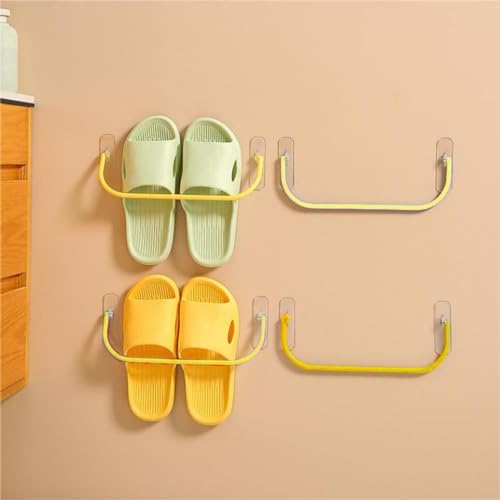 5 Stukken Schoenhouders, Wall Mount Schoenrek, Collapsible Schoenhouder, Wall Mount Schoenrek, Schoen Organisator voor Wall Mounting(Geellow) 5