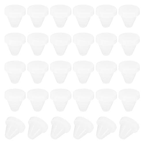 6mm diameter siliconen ronde snap, 30st in meubel slotknop type, gat met stekker, beschermende dop, geschikt voor 2.5-6mm gat voor afdichting