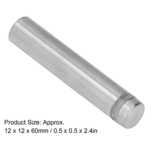 Set van 12 Platen, Spacer Schroeven, 12 x 60 mm, Roestvrij staal, Glas Spacers, Reclameschroeven, Nagels, Wandspacers, Montageglas, Hardware, Sign Houder, Reclame Schroef voor reclame 5