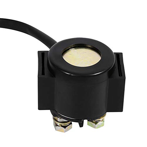 Starter Relay 12V Quad Rex Rs 450, Starter Relay Quad Aeon, Solenoid Switch Relay, 12V Starter Relay Solenoid voor Chinese Scooter Atv 50Cc 125Cc 150Cc 250Cc Zwart 4