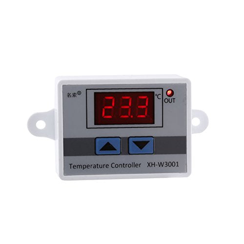 12V digitale thermostaatregeling, temperatuurregelaarschakelaar met sonde (-50~110°C)
