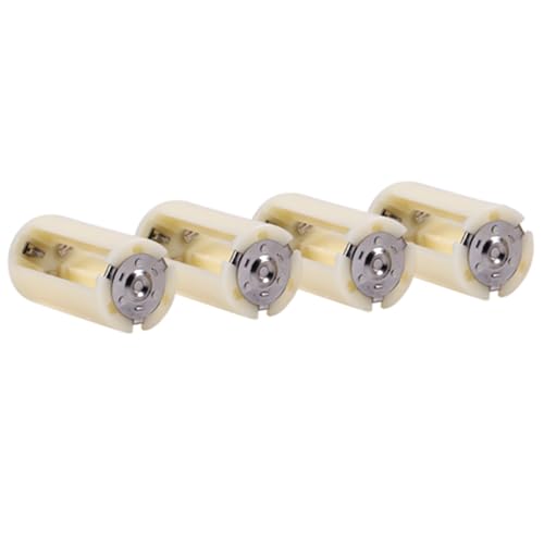 4 st Universal 3 AA tot D Maat Parallel Batterij Converter Adapter Houder Cases Wit