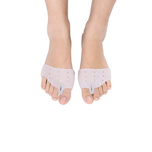Toe Scheidingsteken, 1 Paar Toe Guards, Pijnverlichting, Hallux Valgus Corrector, Verlossing van Vermoeide Voeten (Wit) 3