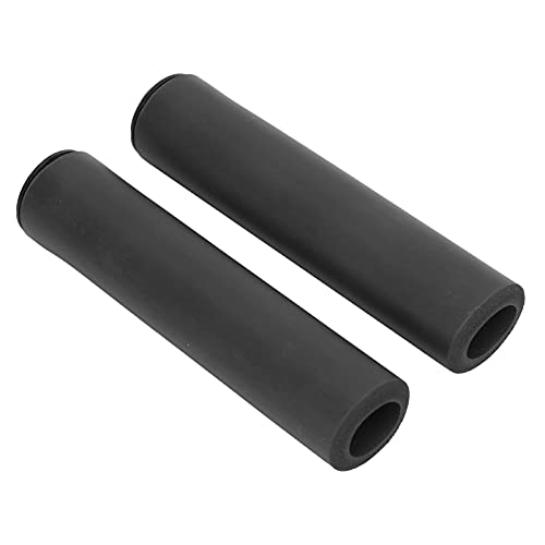 Foam Handles, lichtgewicht siliconen Grips met Shock en Sweat Resistance, voor MTB, Road Cycling, Fixed Sprocket (1 Pair Black)