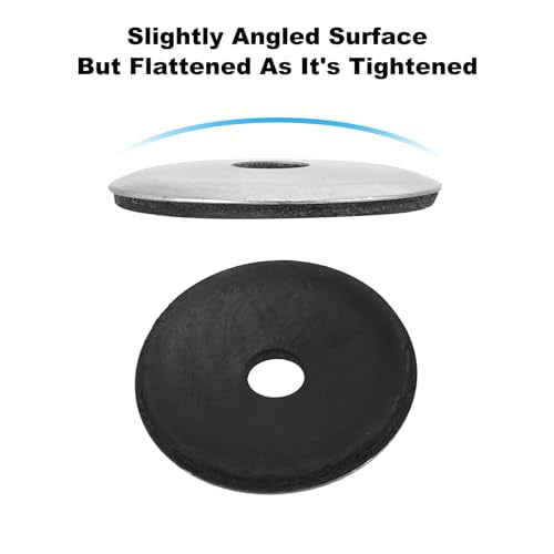 EPDM Rubber Afdichting Ringen Afdichting M6.3 x 30 mm, Verpakking van 50 Schroefhouder Gemaakt van gegalvaniseerd Neopreen Rubber voor industriële huishoudelijke machines dak (#14 x 1/4 Inch) 4