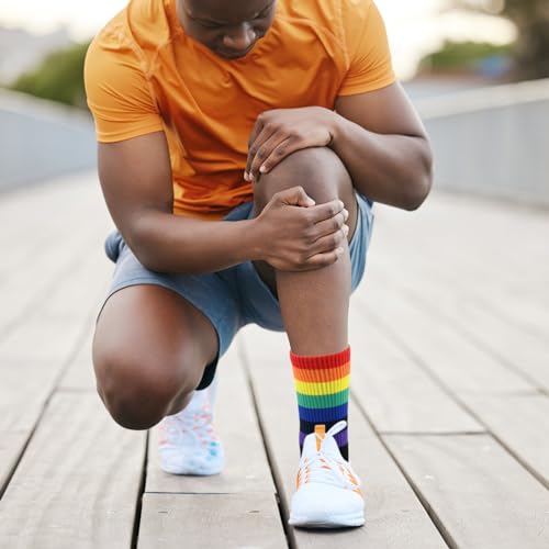 Set van 8 Tennissokken, Unisex Sportsokken, Bemanningssokken, Katoensokken voor heren en vrouwen, Sportsokken voor hardlopen, Fietsen, Maat 36-42, Meerkleurig., 36-42, Meerkleurig 5