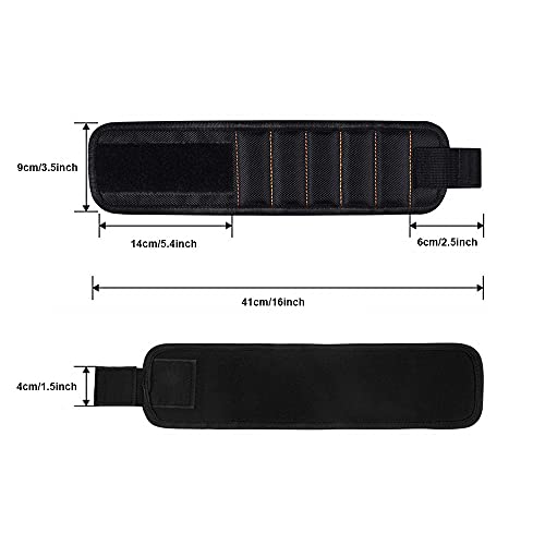 Magnetische polsbandjes Band bandhouder voor het vasthouden van gereedschap Schroeven en nagels Bolts Boor Mannen Giften 4