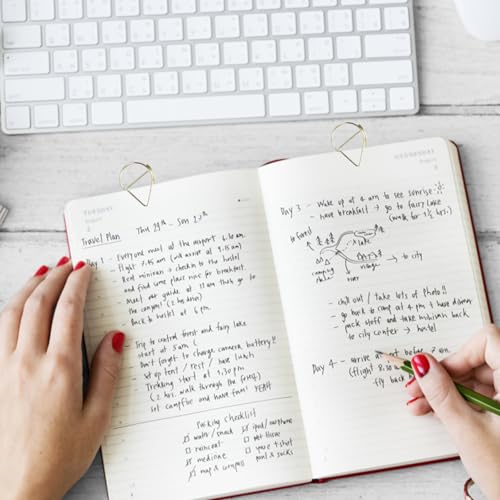 200st Gold Paper Clips Bladwijzers voor boeken, Small Metal Paper Clips, Water Drop Shape Bladwijzers Kaarten, Posters, Foto's 5