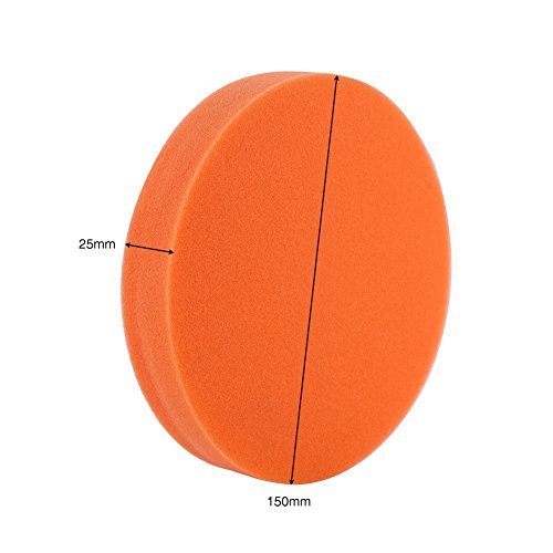 10st 6"(150mm) Inch Polijsten Pads/Buffing Sponge Was Voor Nettyer Auto Schuren Buffing Oranje 4