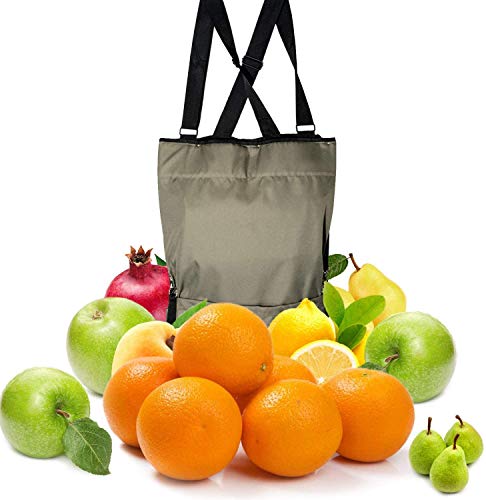 Tuin Fruit Picking Apron, Large Fruit Picking Bag Heavy Duty Oxford Kleding Keuken Oogst, Groene opslagtassen voor groenten groenten met verstelbare grootte 4