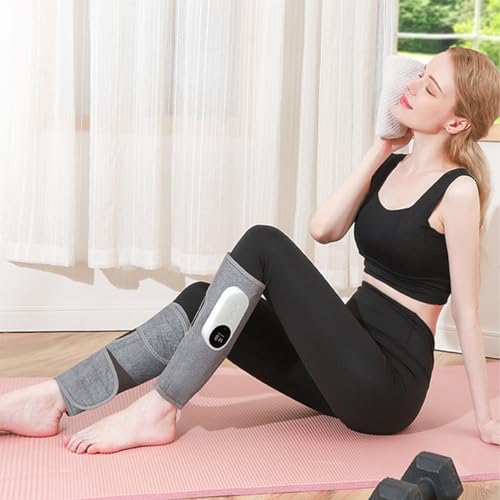 Oplaadbare beenmassager voor circulatie Draadloze kalfsmassager met 3 niveaus en 3 intensiteiten voor beenpijnverlichting Circulatie Grijs 5