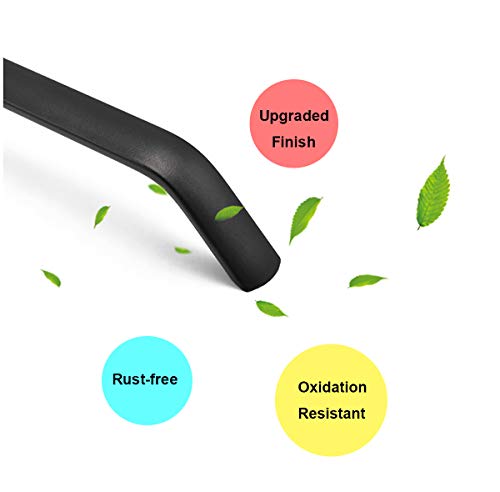 10 st. Keukenhandgrepen Zwarte Keukenkast deurkruk Keuken Cupboard trekken Drill Hole Spacing 128mm (Matte Black) 5