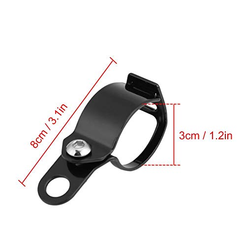 Motorfiets Turn Signal Bracket voor 30-45mm Voorvork Scooter, 1 Paar Motorfiets Aangepaste draaisignaalaankoppelhaak (zwart)